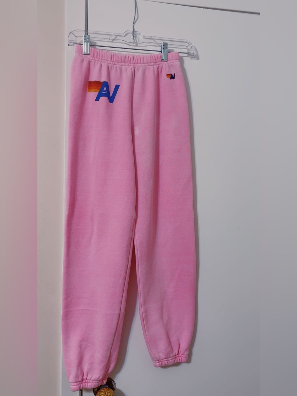 Aviator Nation Sweatpants - Color: Pink - Kids/girls14 $40 *Little white stains